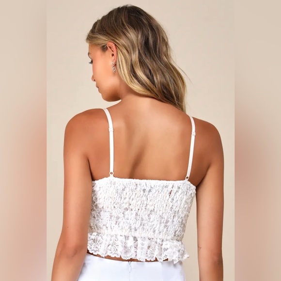 Lulus Sensationally Flirty Lace Bustier Cami Top - Picture 2 of 9